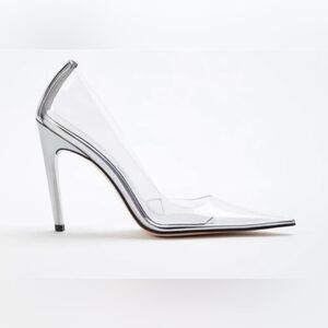 Good American Heels-Clear Lucite-Stilleto